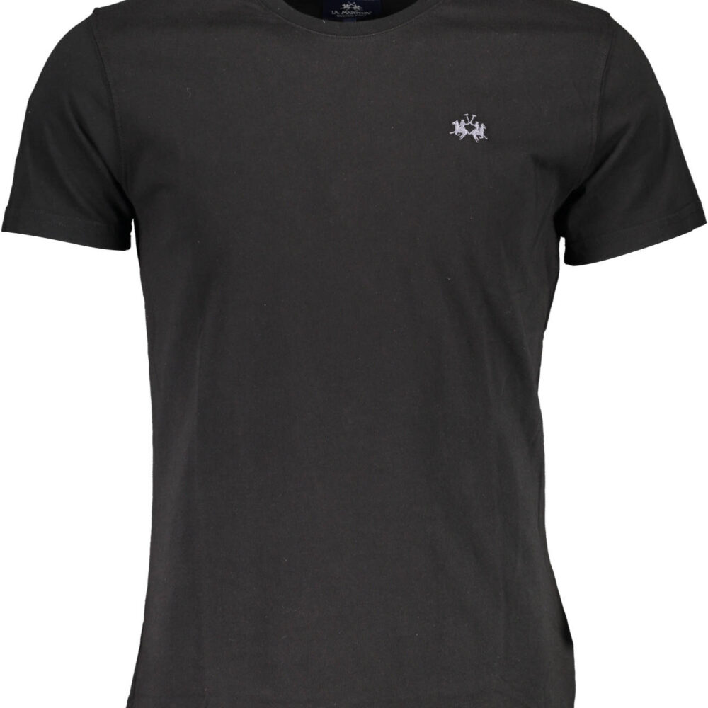 LA MARTINA T-SHIRT MANICHE CORTE UOMO NERO