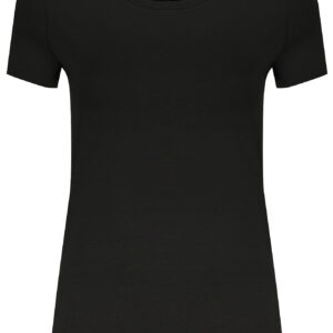 PATRIZIA PEPE T-SHIRT MANICHE CORTE DONNA NERO