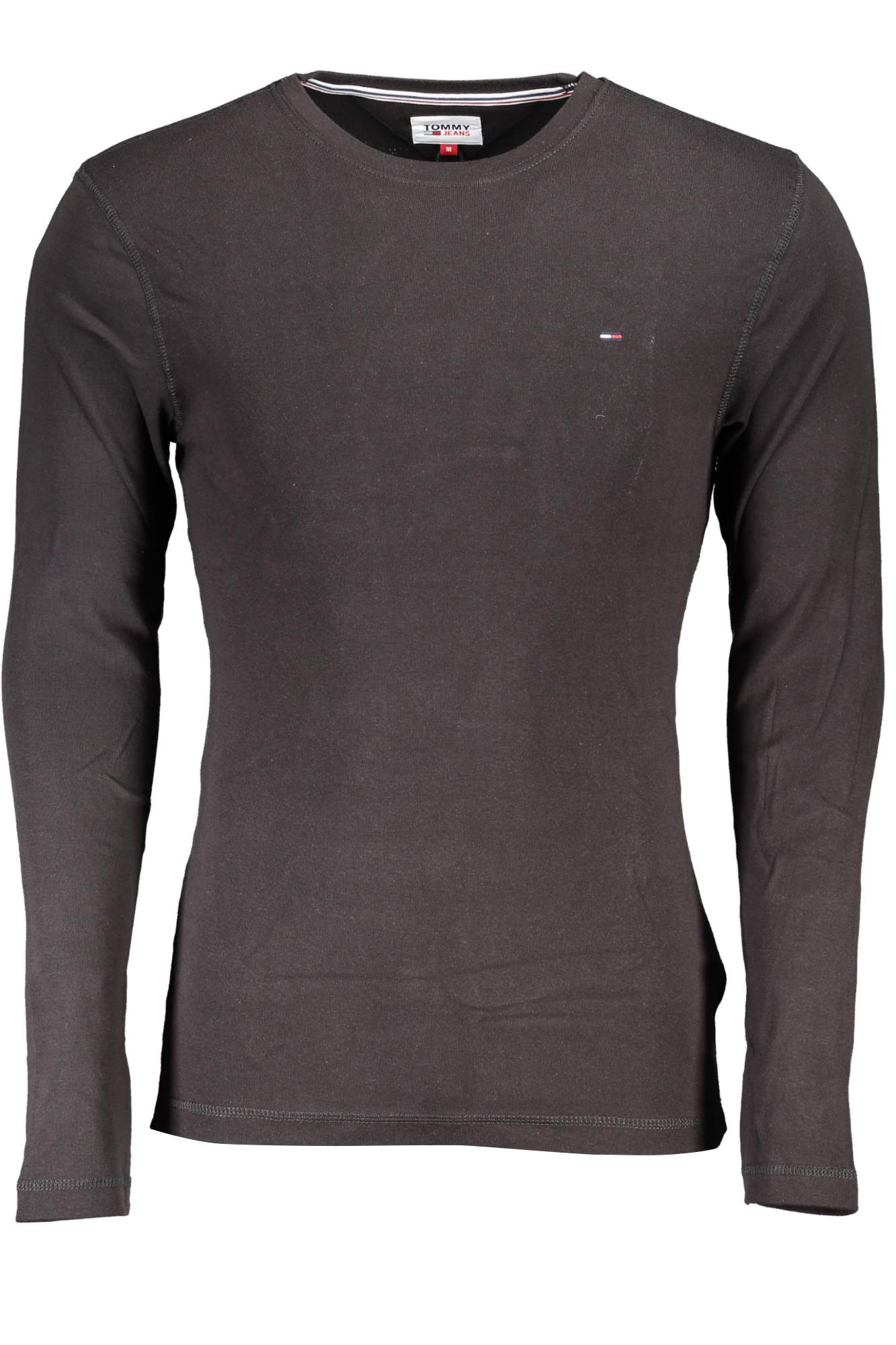 TOMMY HILFIGER T-SHIRT MANICHE LUNGHE UOMO NERO