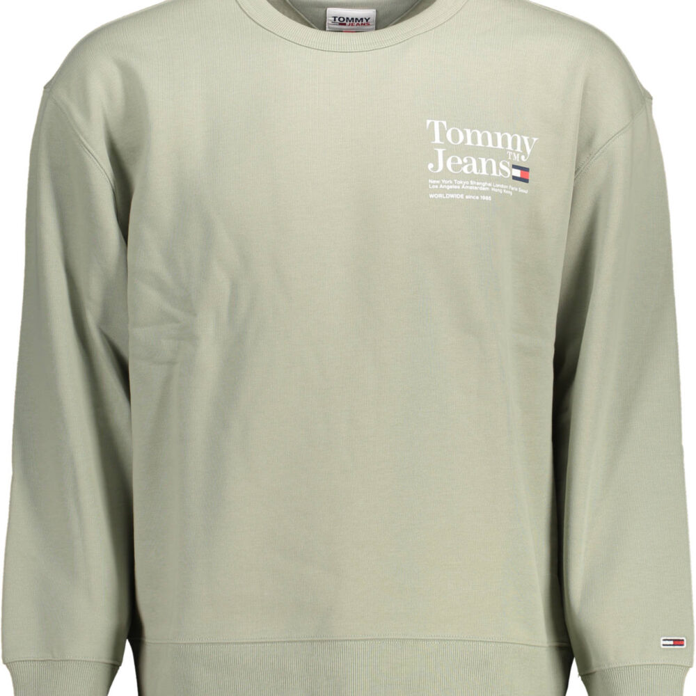 TOMMY HILFIGER FELPA SENZA ZIP UOMO VERDE