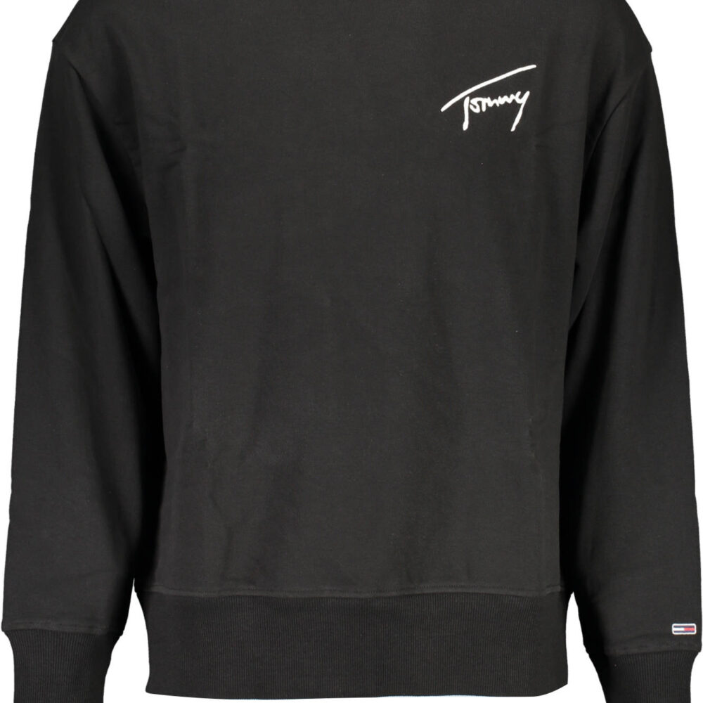 TOMMY HILFIGER FELPA SENZA ZIP UOMO NERO