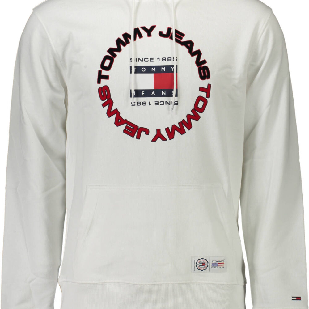 TOMMY HILFIGER FELPA SENZA ZIP UOMO BIANCO