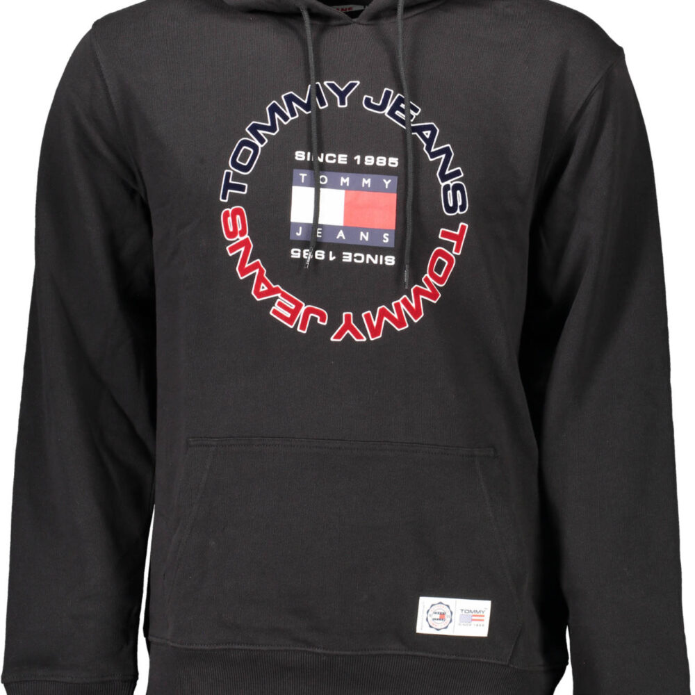 TOMMY HILFIGER FELPA SENZA ZIP UOMO NERO