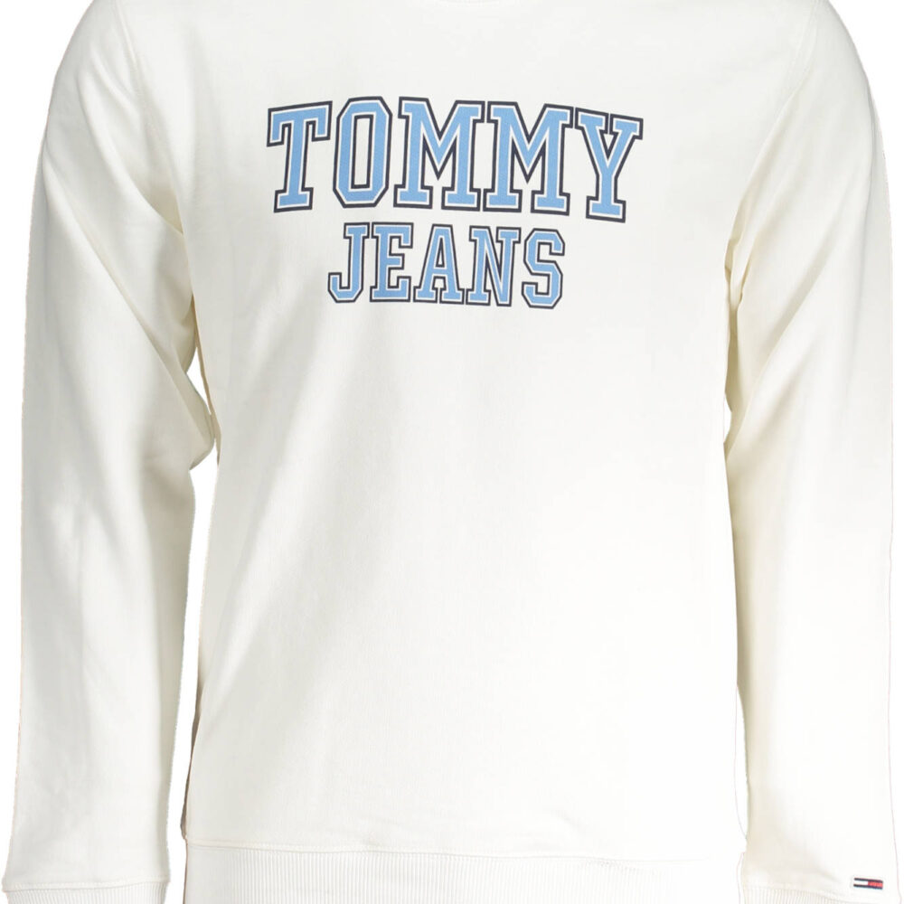 TOMMY HILFIGER FELPA SENZA ZIP UOMO BIANCO