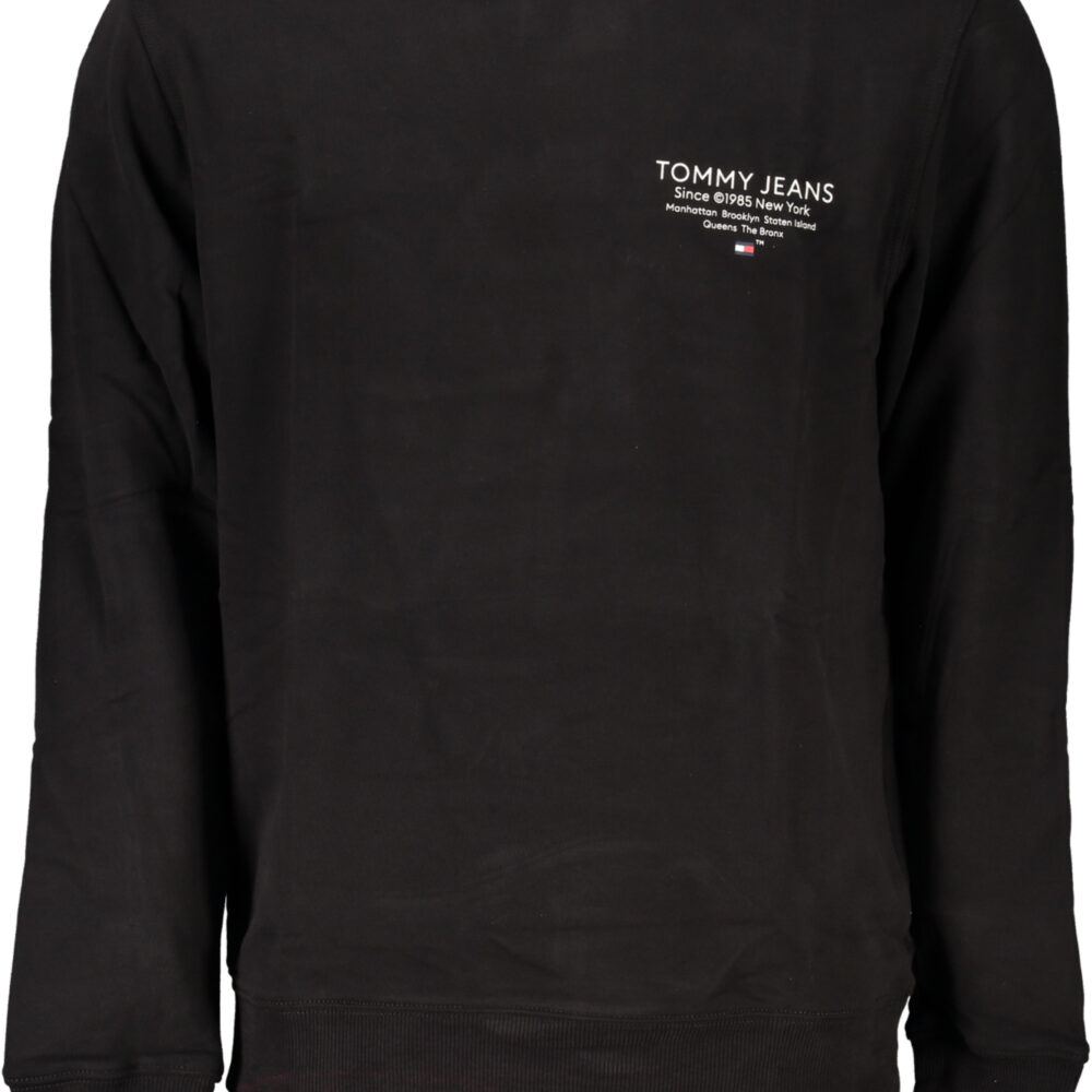 TOMMY HILFIGER FELPA SENZA ZIP UOMO NERO