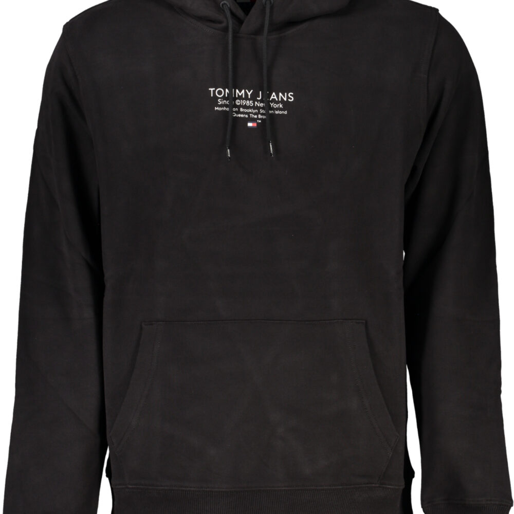 TOMMY HILFIGER FELPA SENZA ZIP UOMO NERO