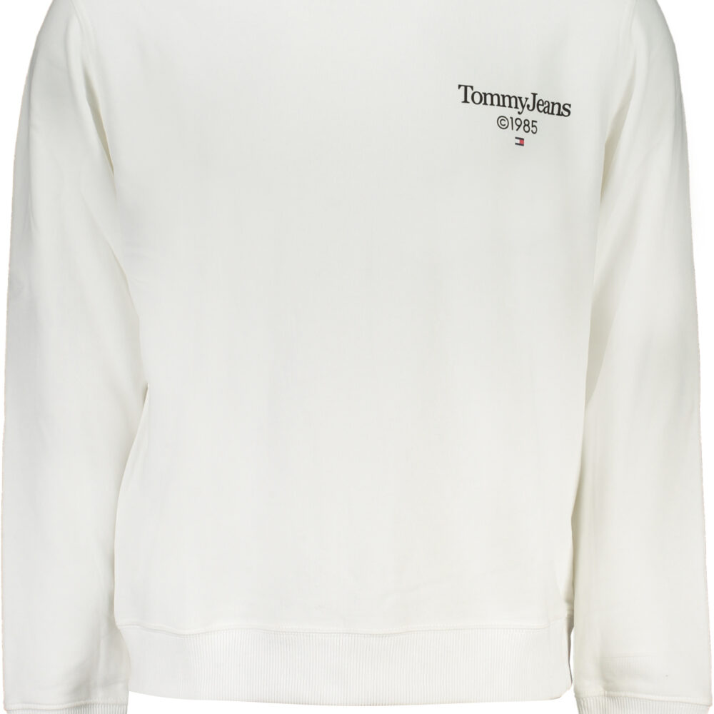 TOMMY HILFIGER FELPA SENZA ZIP UOMO BIANCO