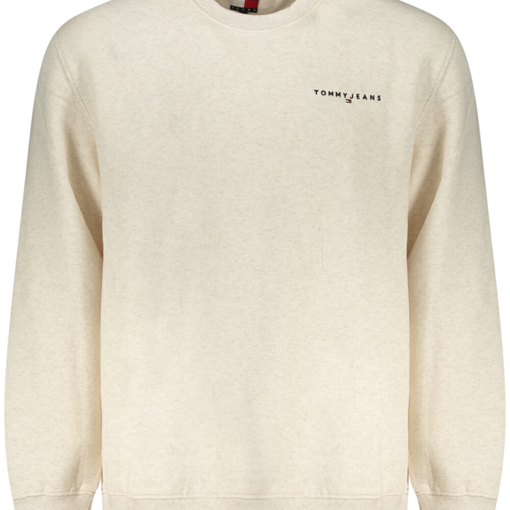 TOMMY HILFIGER FELPA SENZA ZIP UOMO BEIGE