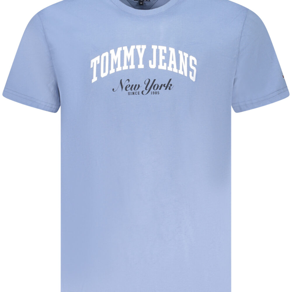 TOMMY HILFIGER T-SHIRT MANICHE CORTE UOMO AZZURRO