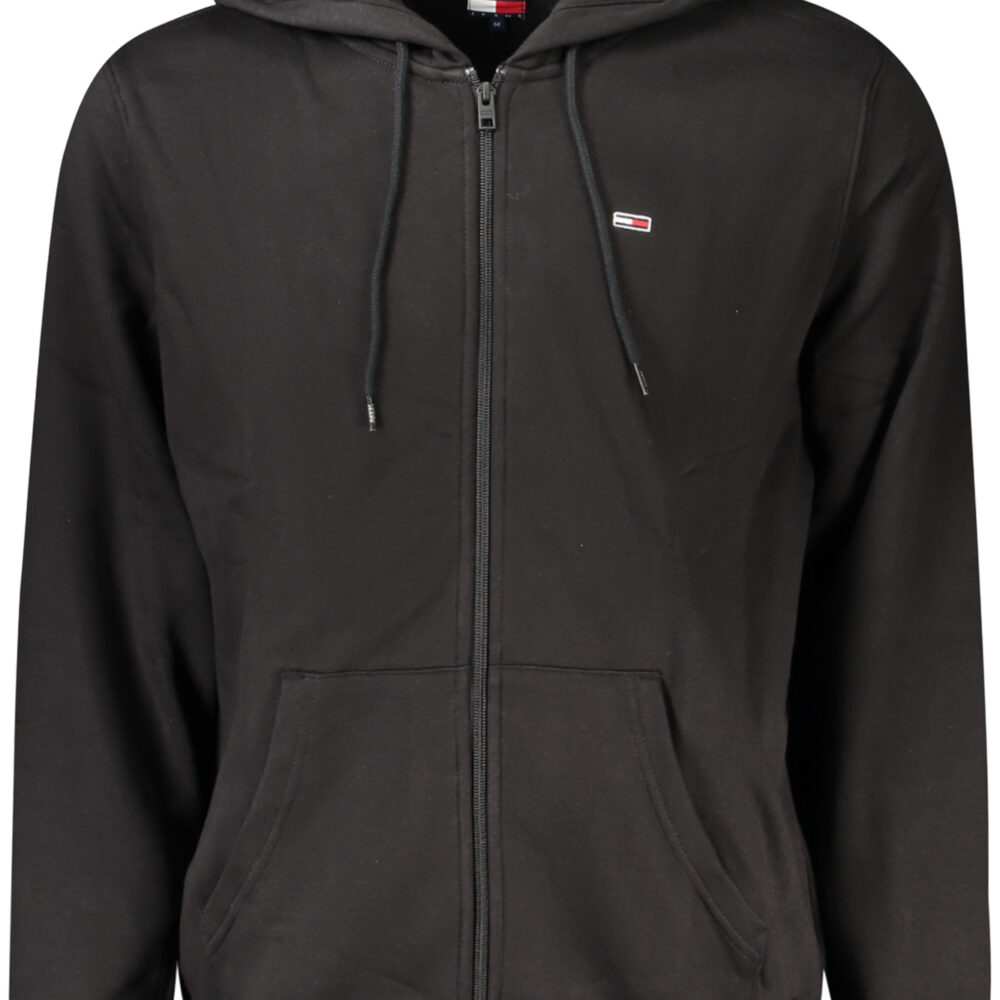 TOMMY HILFIGER FELPA CON ZIP UOMO NERO
