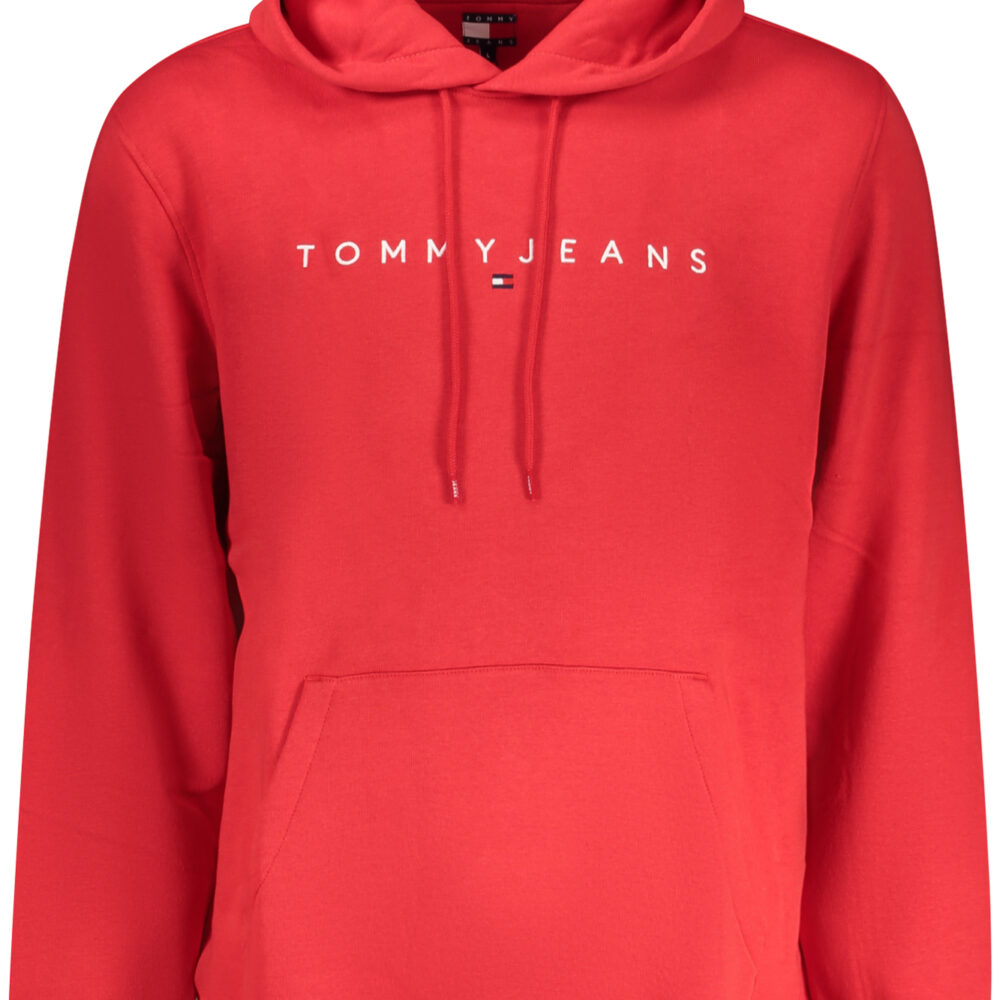 TOMMY HILFIGER FELPA SENZA ZIP UOMO ROSSO