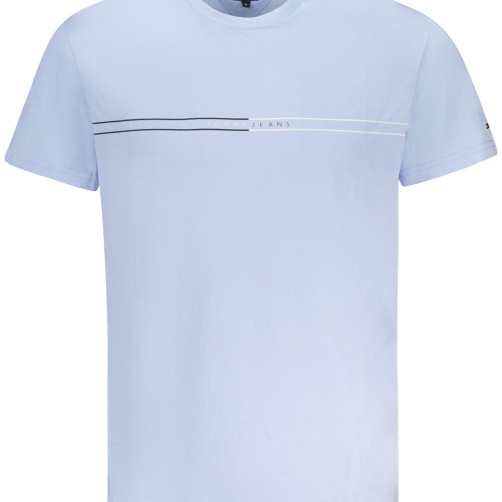 TOMMY HILFIGER T-SHIRT MANICHE CORTE UOMO AZZURRO