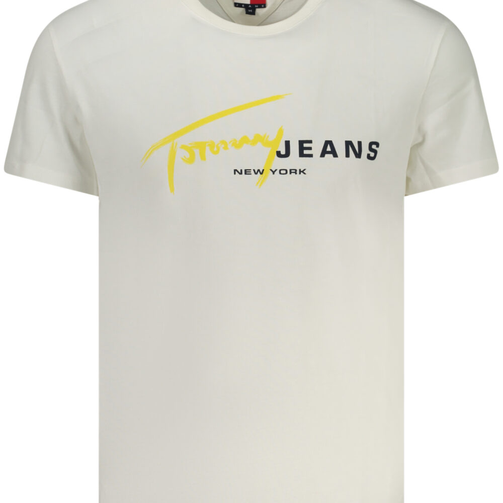 TOMMY HILFIGER T-SHIRT MANICHE CORTE UOMO BIANCO