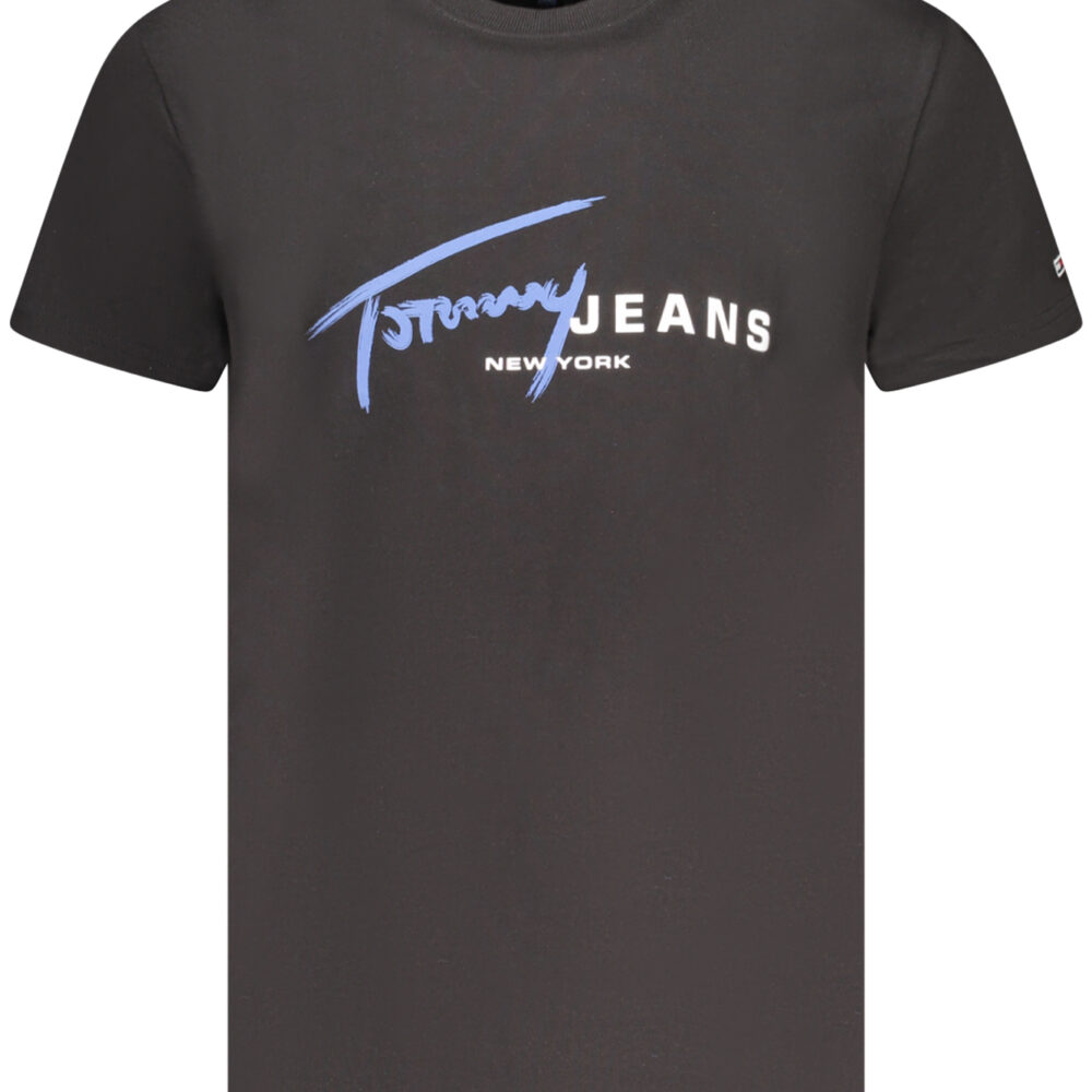 TOMMY HILFIGER T-SHIRT MANICHE CORTE UOMO NERO