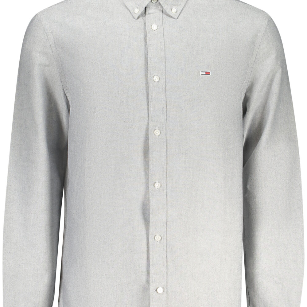 TOMMY HILFIGER CAMICIA MANICHE LUNGHE UOMO GRIGIO