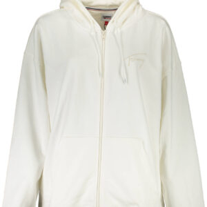 TOMMY HILFIGER FELPA CON ZIP DONNA BIANCO