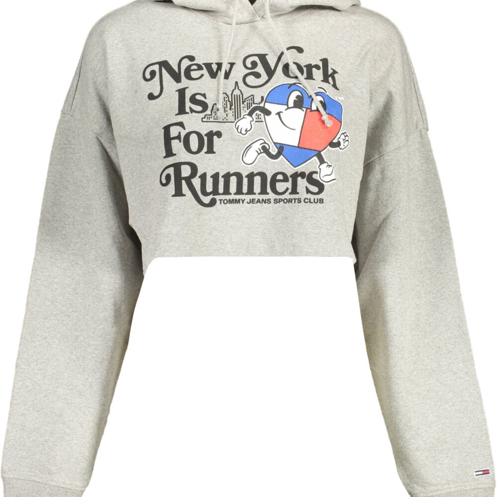 TOMMY HILFIGER FELPA SENZA ZIP DONNA GRIGIO