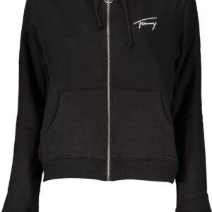 TOMMY HILFIGER FELPA CON ZIP DONNA NERO