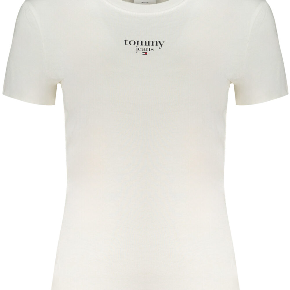 TOMMY HILFIGER T-SHIRT MANICHE CORTE DONNA BIANCO