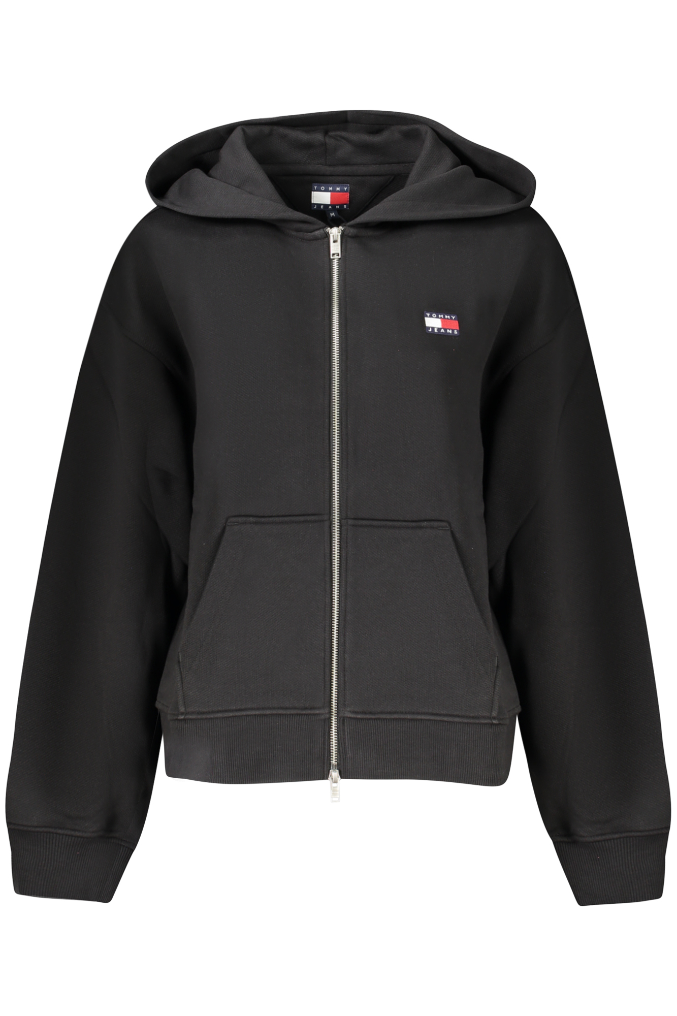 TOMMY HILFIGER FELPA CON ZIP DONNA NERO