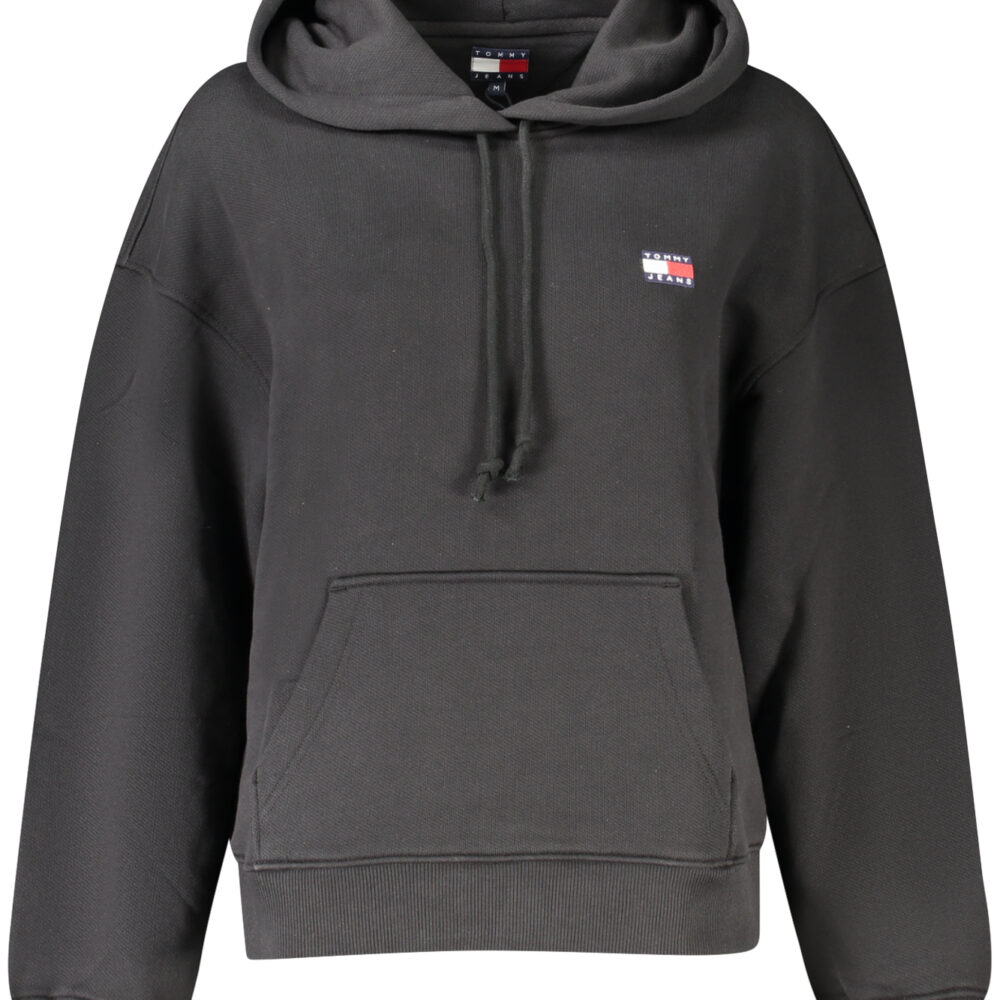 TOMMY HILFIGER FELPA SENZA ZIP DONNA NERO