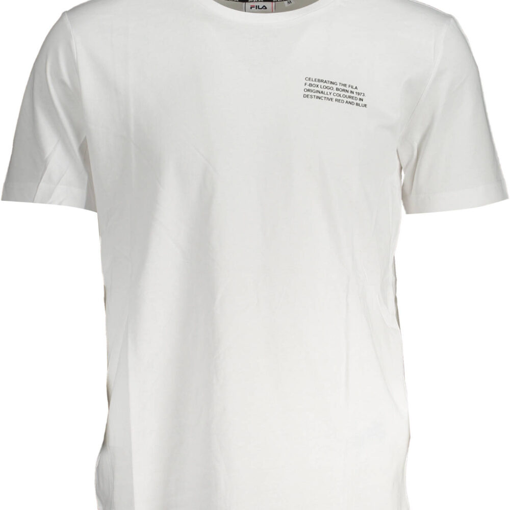 FILA T-SHIRT MANICHE CORTE UOMO BIANCO