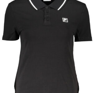 FILA POLO MANICHE CORTE DONNA NERO