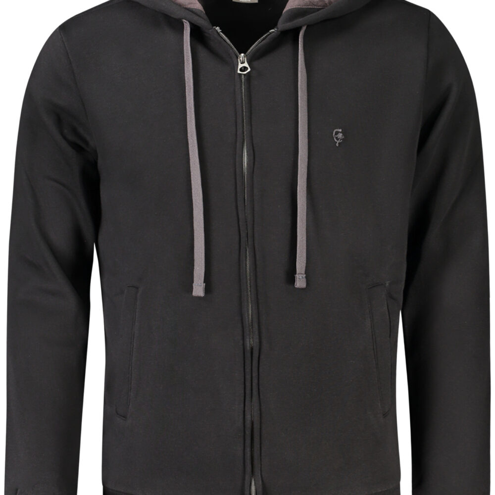 COVERI MOVING FELPA CON ZIP UOMO NERO