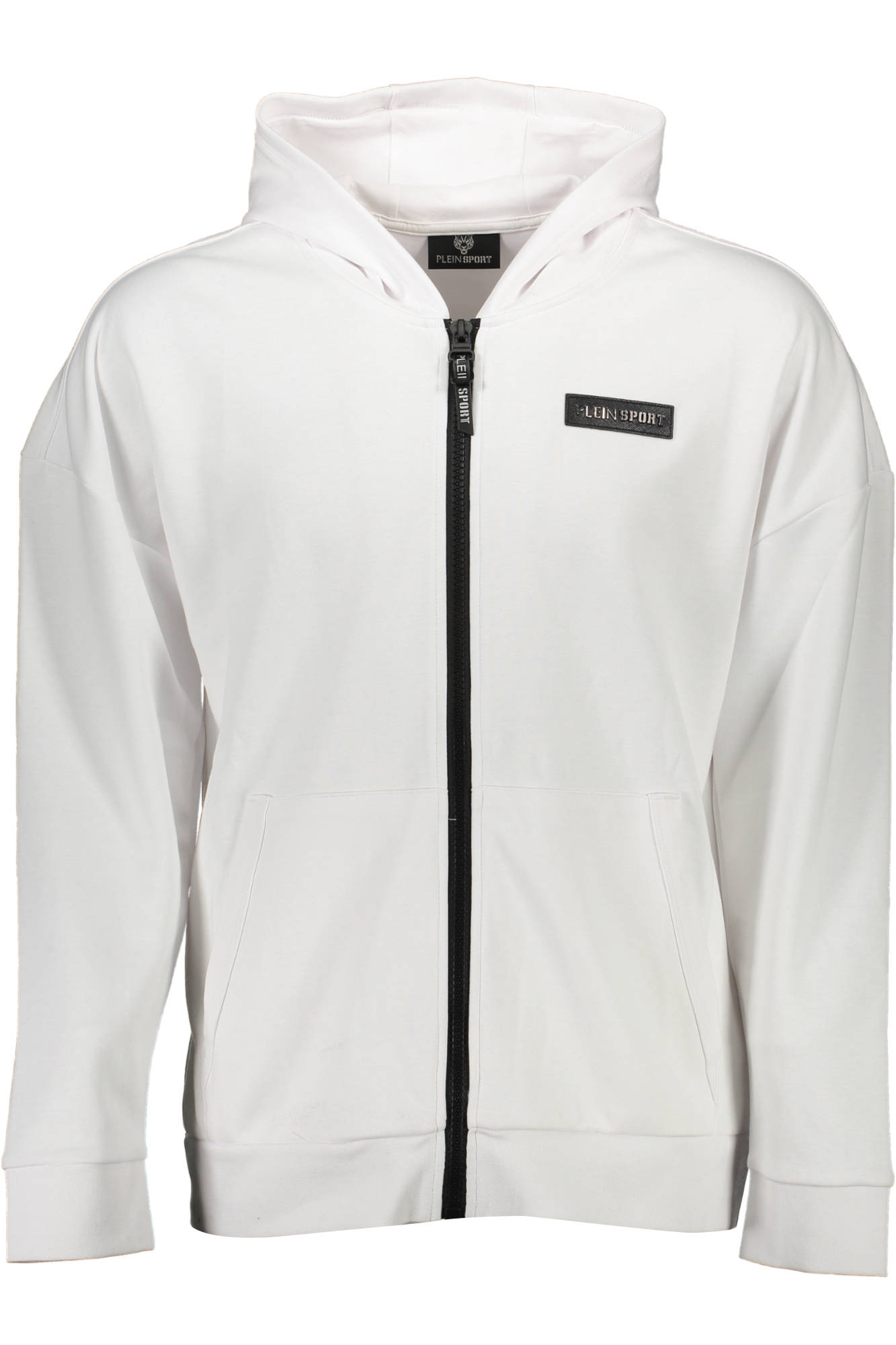 PLEIN SPORT FELPA CON ZIP UOMO BIANCO