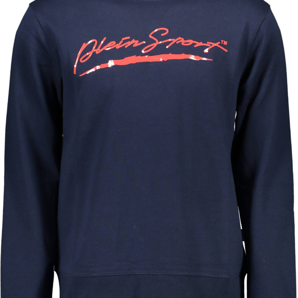 PLEIN SPORT FELPA SENZA ZIP UOMO BLU