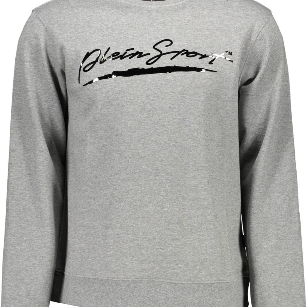 PLEIN SPORT FELPA SENZA ZIP UOMO GRIGIO