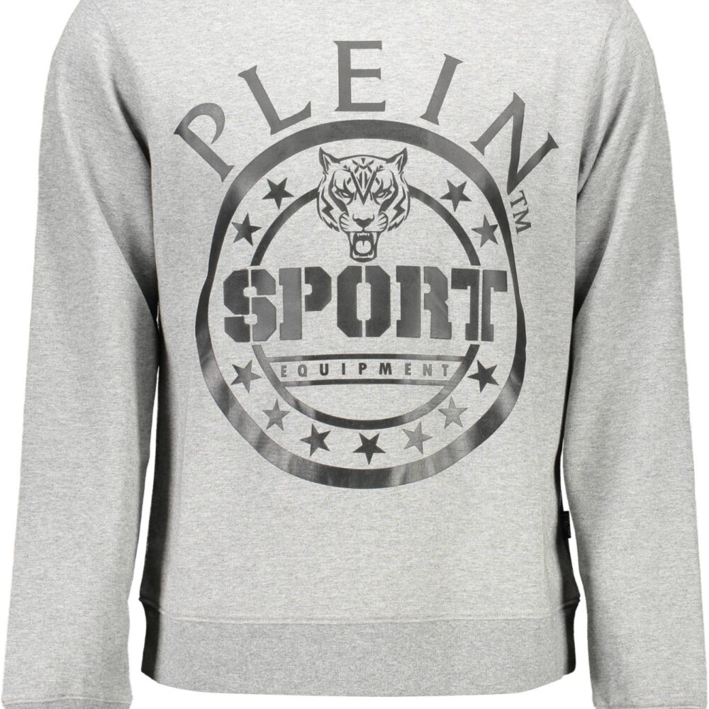 PLEIN SPORT FELPA SENZA ZIP UOMO GRIGIO
