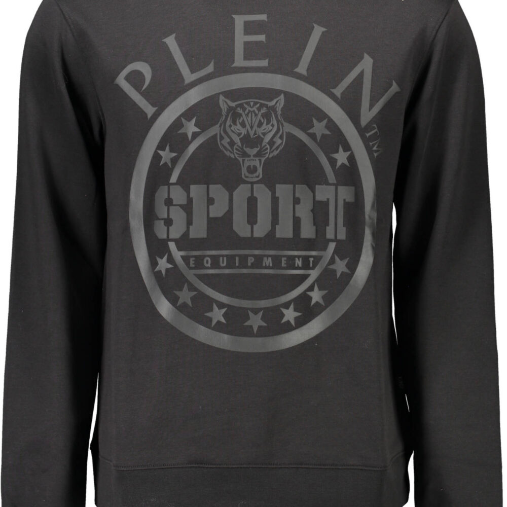 PLEIN SPORT FELPA SENZA ZIP UOMO NERO