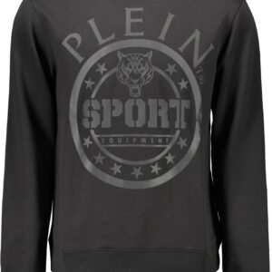 PLEIN SPORT FELPA SENZA ZIP UOMO NERO