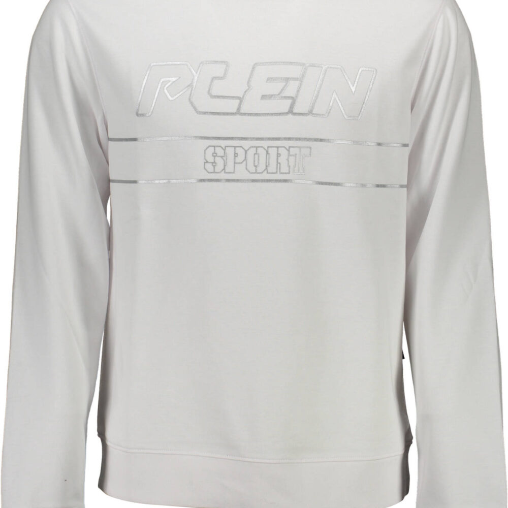 PLEIN SPORT FELPA SENZA ZIP UOMO BIANCO