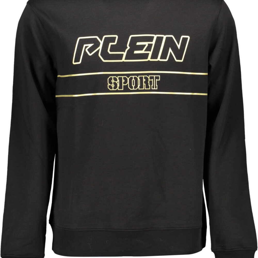 PLEIN SPORT FELPA SENZA ZIP UOMO NERO