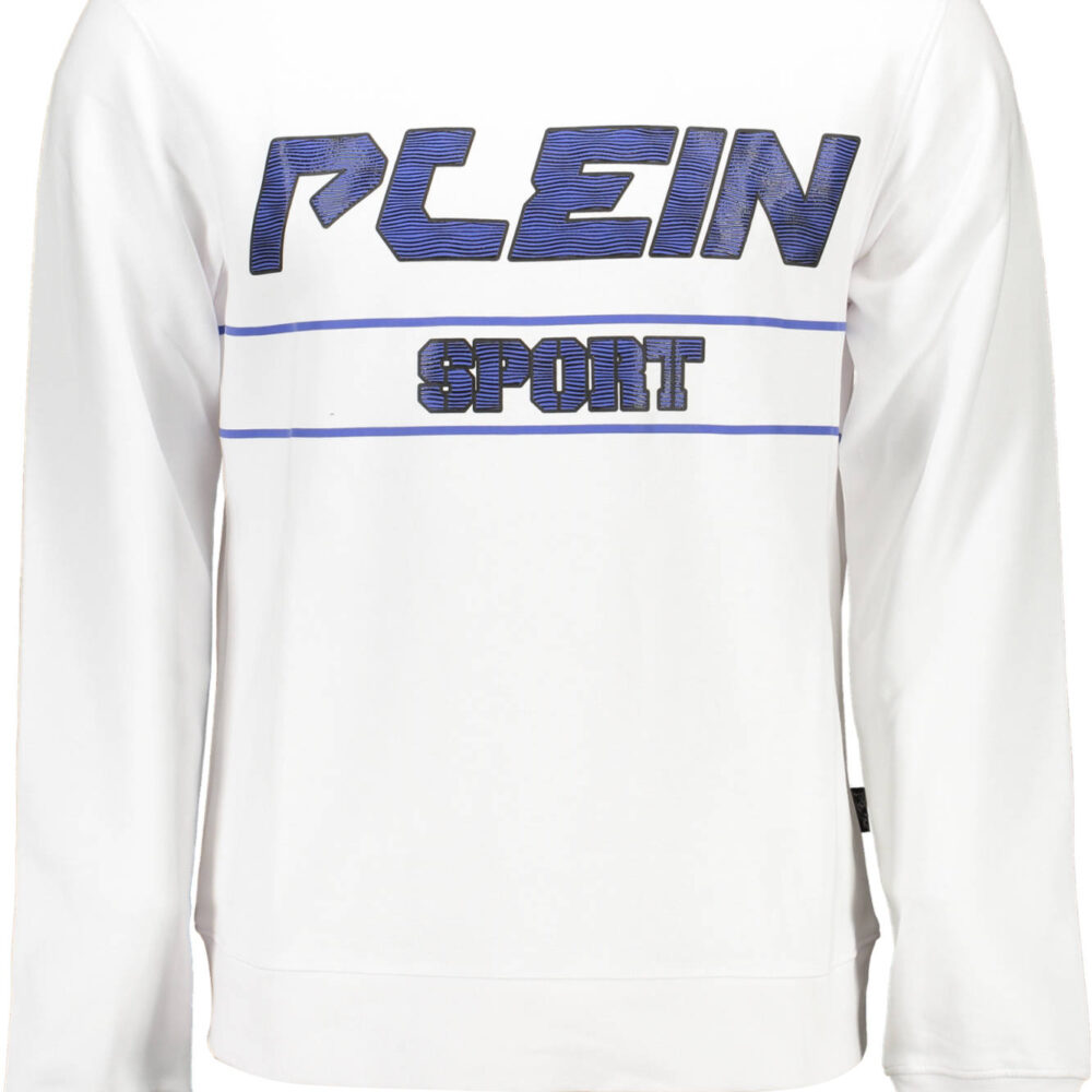PLEIN SPORT FELPA SENZA ZIP UOMO BIANCO
