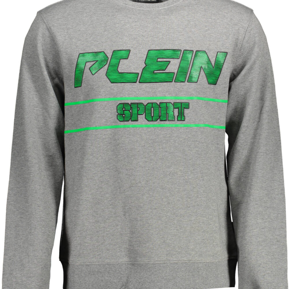 PLEIN SPORT FELPA SENZA ZIP UOMO GRIGIO