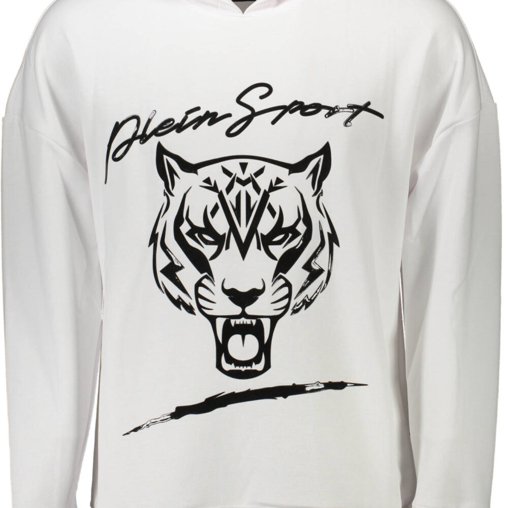 PLEIN SPORT FELPA SENZA ZIP UOMO BIANCO
