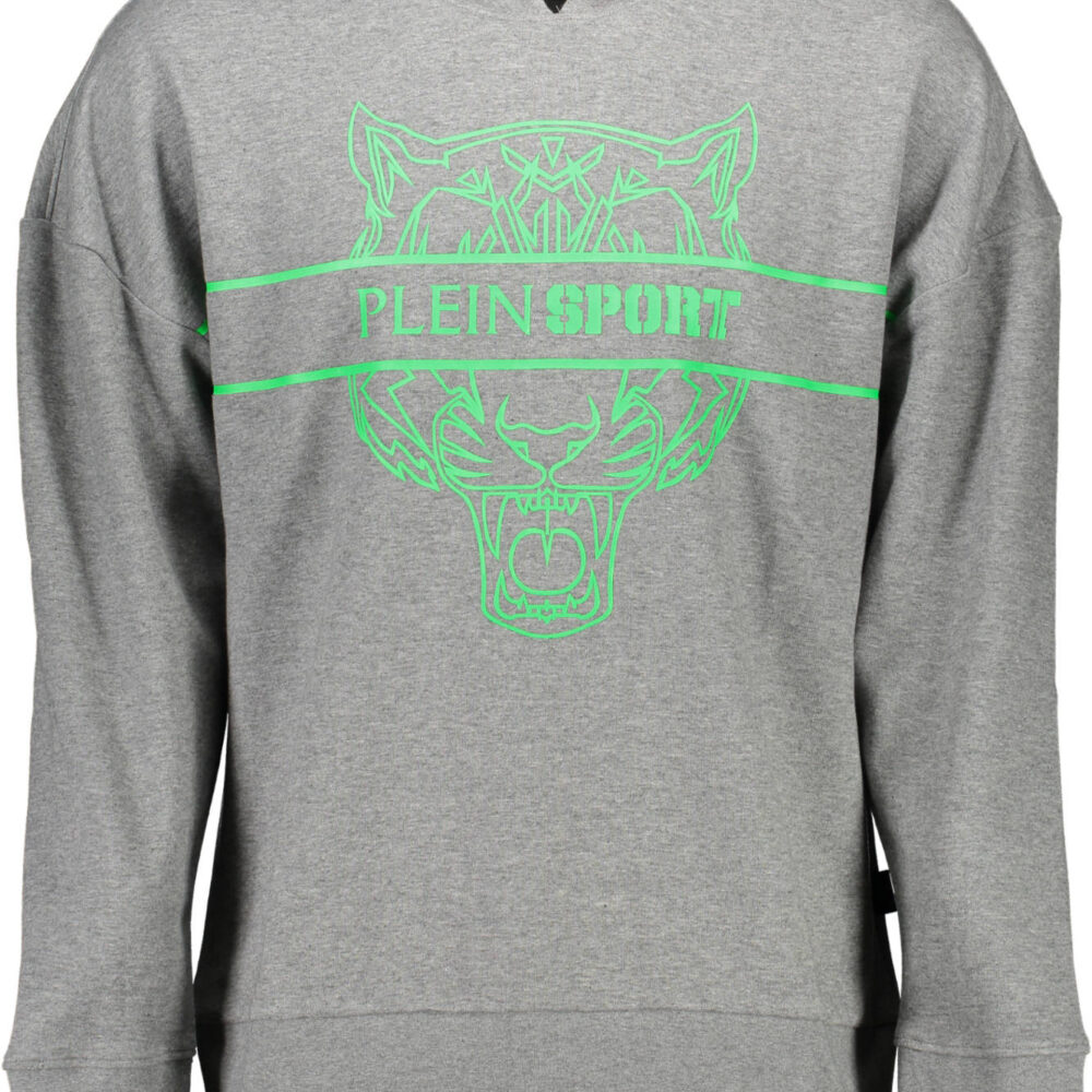 PLEIN SPORT FELPA SENZA ZIP UOMO GRIGIO