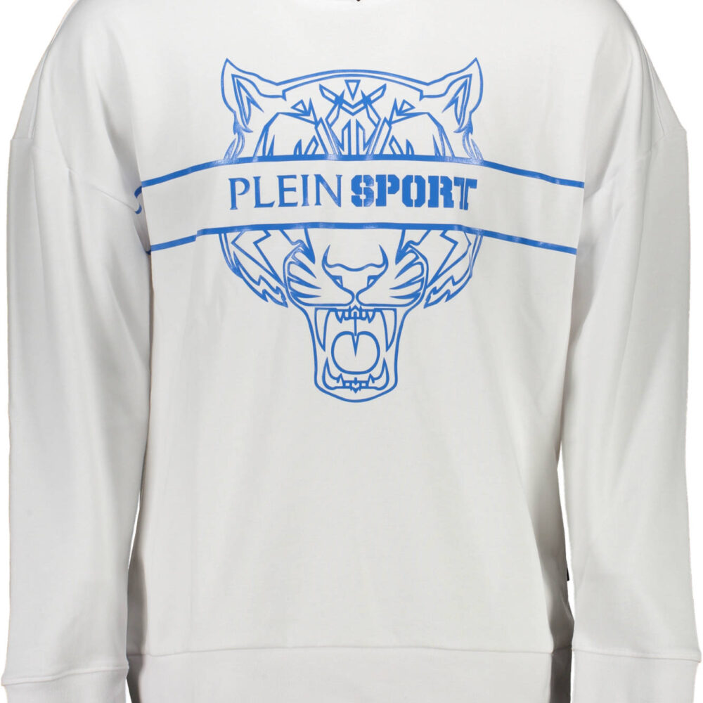 PLEIN SPORT FELPA SENZA ZIP UOMO BIANCO