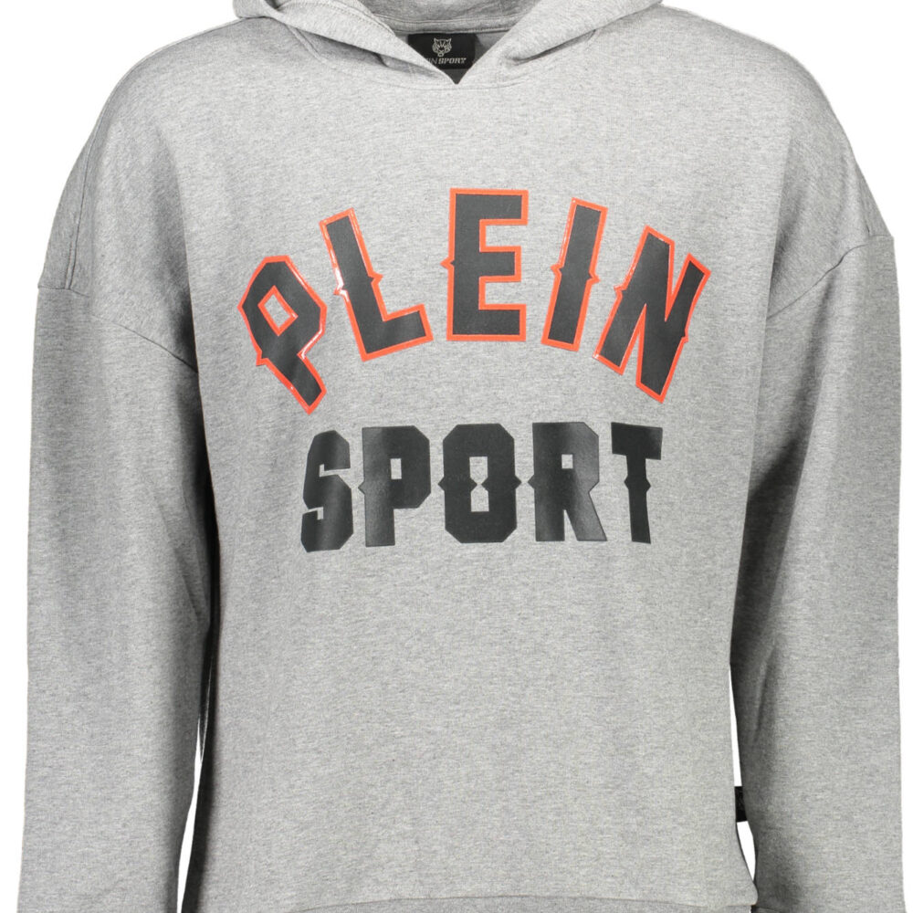 PLEIN SPORT FELPA SENZA ZIP UOMO GRIGIO