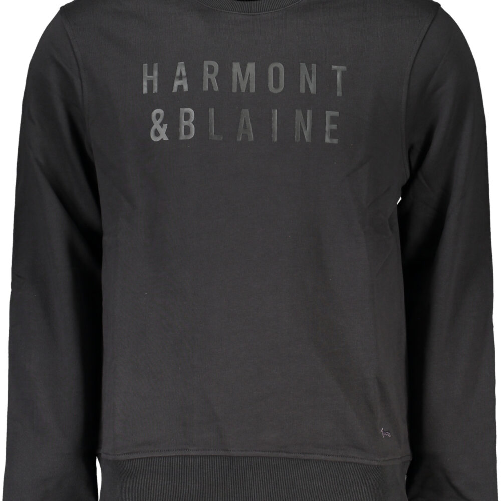 HARMONT & BLAINE FELPA SENZA ZIP UOMO NERO