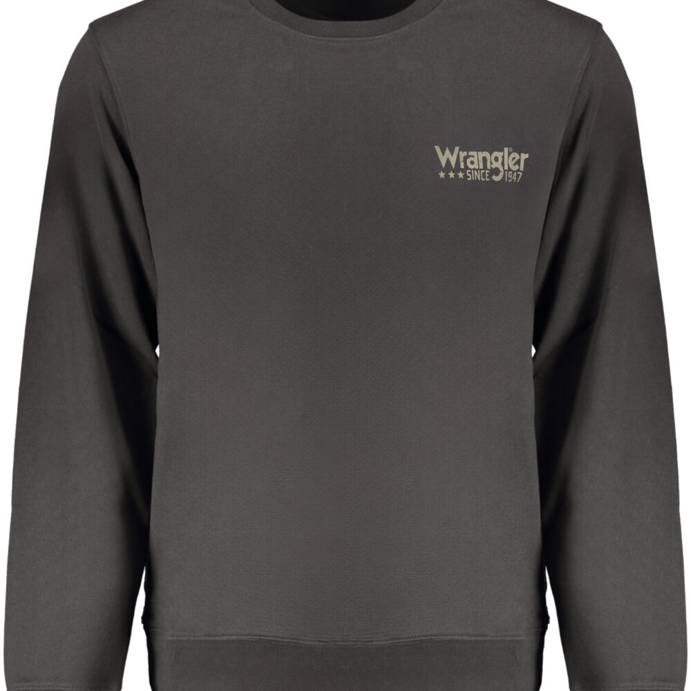 WRANGLER FELPA SENZA ZIP UOMO NERO