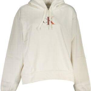 CALVIN KLEIN FELPA SENZA ZIP DONNA BIANCO