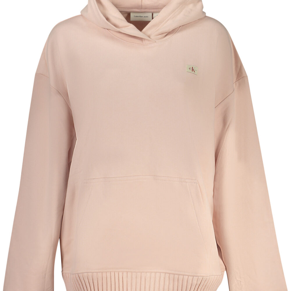 CALVIN KLEIN FELPA SENZA ZIP DONNA ROSA