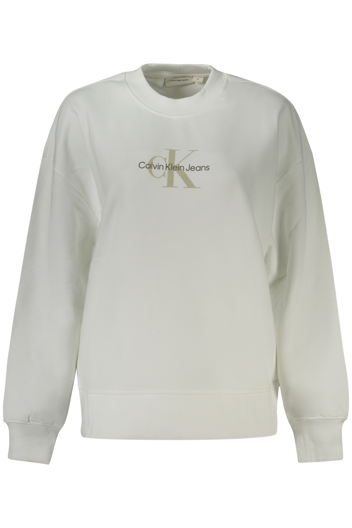 CALVIN KLEIN FELPA SENZA ZIP DONNA BIANCO