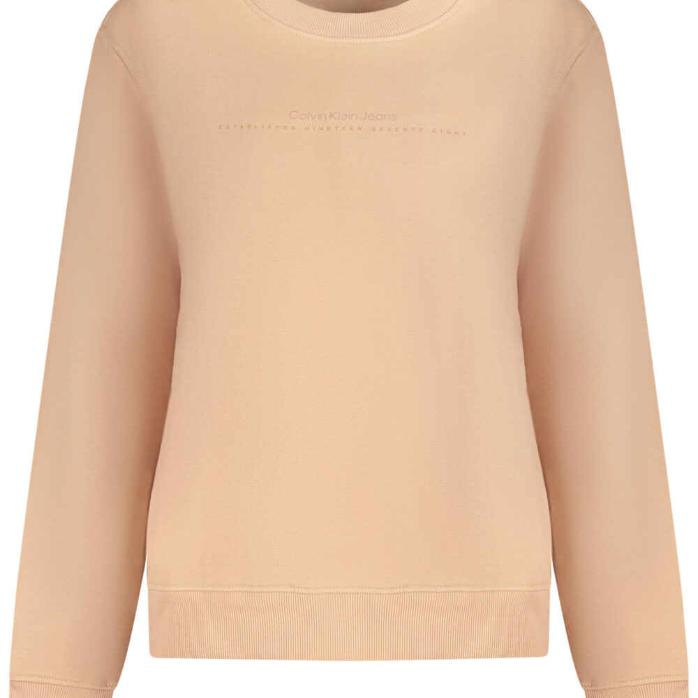 CALVIN KLEIN FELPA SENZA ZIP DONNA ROSA