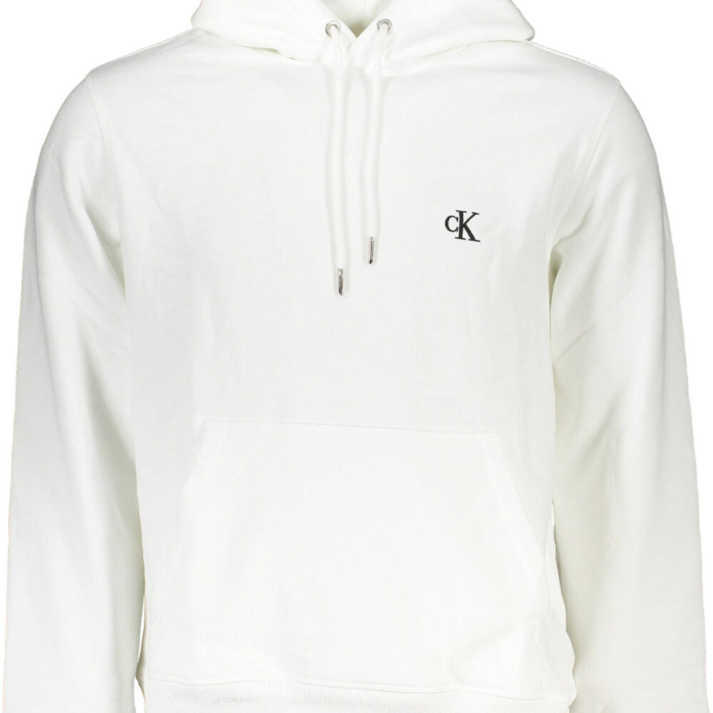 CALVIN KLEIN FELPA SENZA ZIP UOMO BIANCO