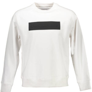 CALVIN KLEIN FELPA SENZA ZIP UOMO BIANCO